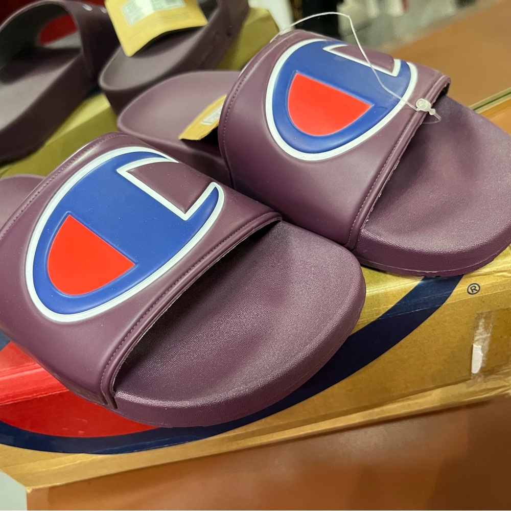 Champion Purple Slide Sandals